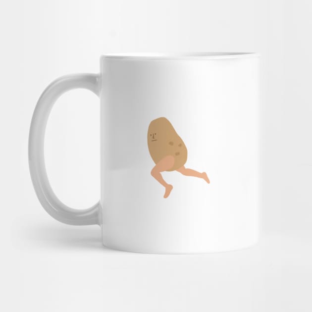 Potato with Legs | Cute | Weird | High Quality | Gift | Minimalist by WiseCat